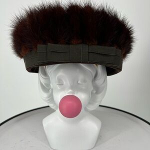 HENRY POLLACK GLENOVER‎ 1950’S WOOL FUR HAT